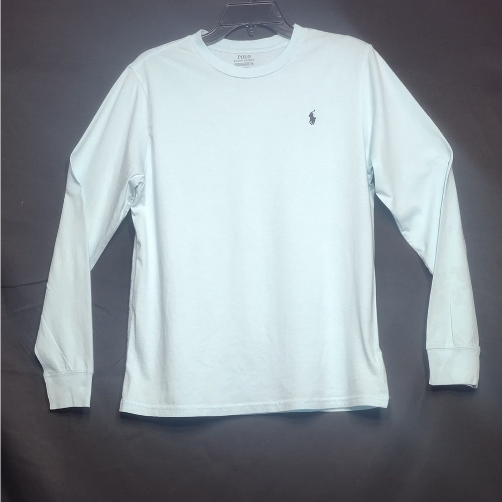 Polo Ralph Lauren Light Blue Long Sleeve Shirt size XL boys pre owned Exellent
